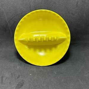 Anholt Yellow Melamine Round Ashtray VTG‎ MCM Atomic Retro USA